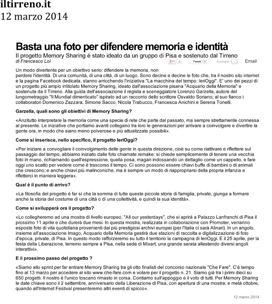 Microsoft Word - Rassegna Stampa.doc