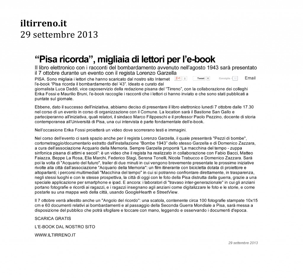 Microsoft Word - Rassegna Stampa.doc